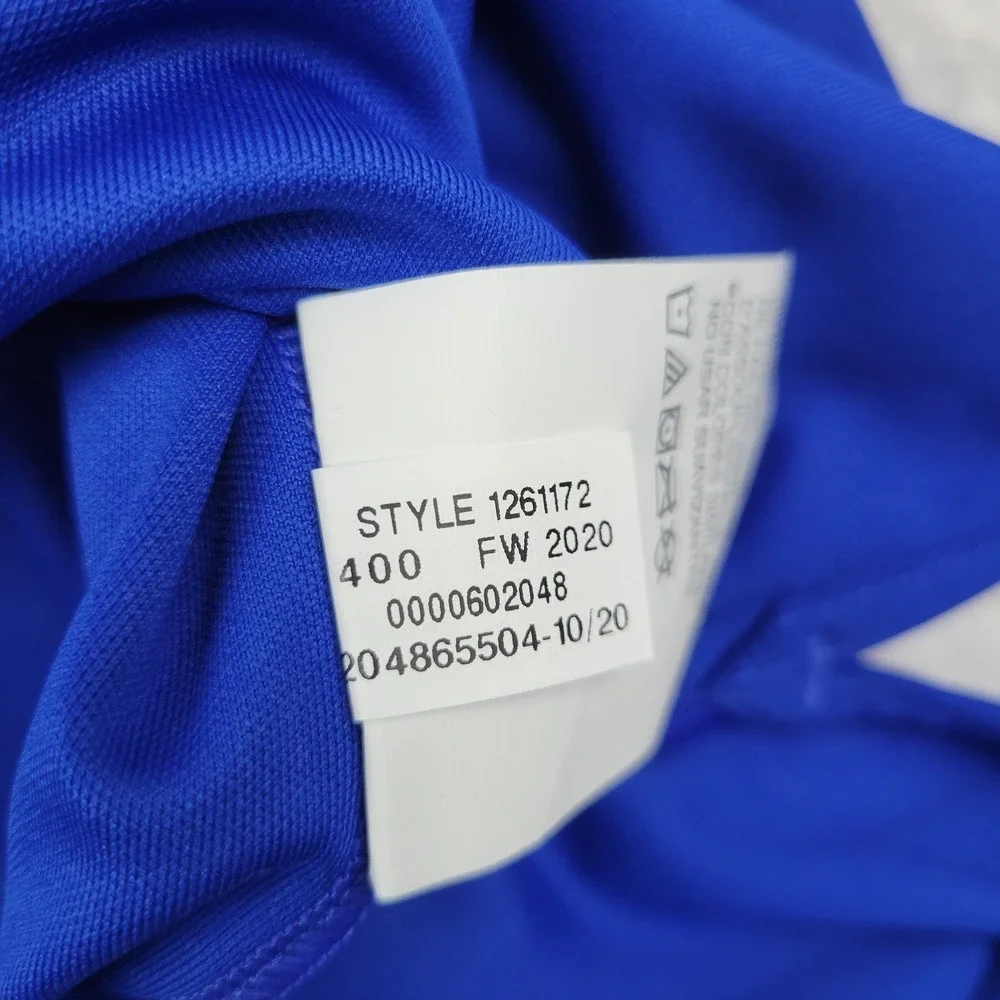 Under Armour Polo Shirt Mens 3XL Blue HeatGear Performance‎ Brandeis Logo Golf